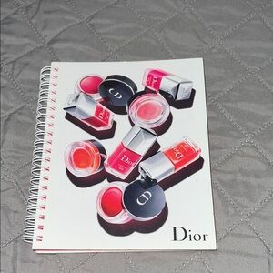Dior makeup unlined neon pages notebook